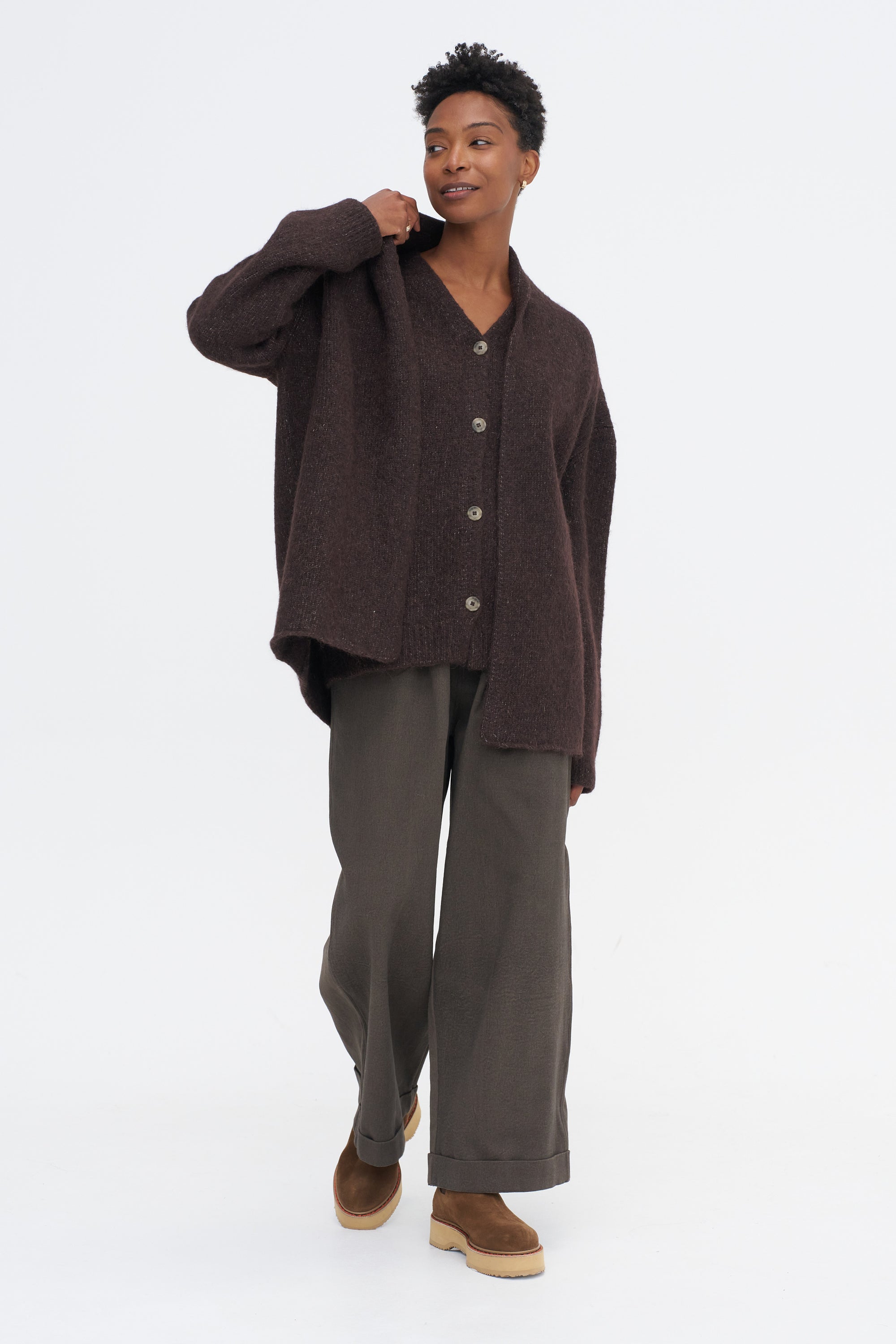 Loft Shawl Cardigan, Soild