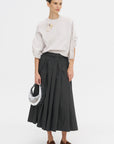 Pearl Cashmere Short Sleeved Crewneck, Kaimak