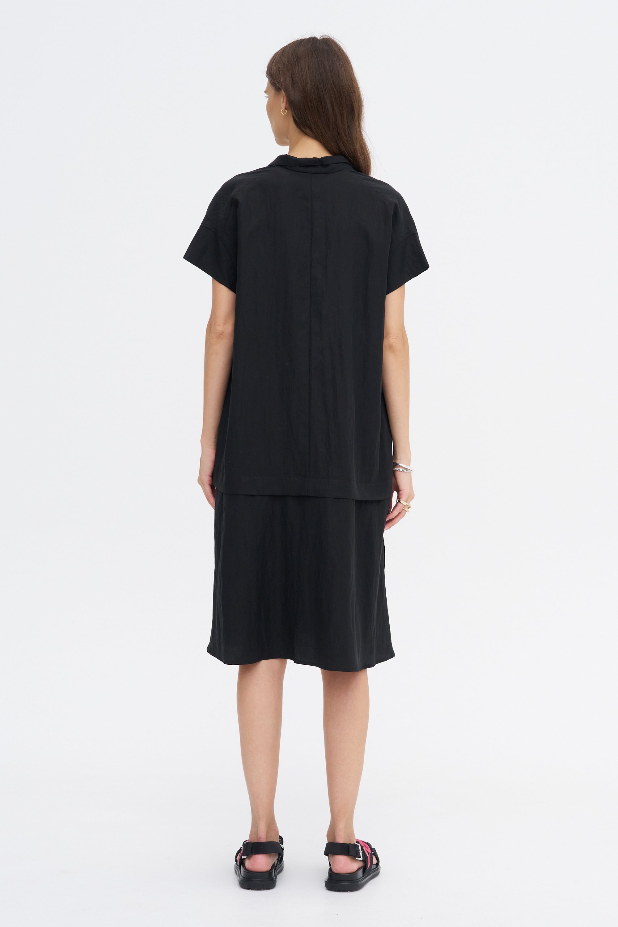 Adi Frill Dress, Black