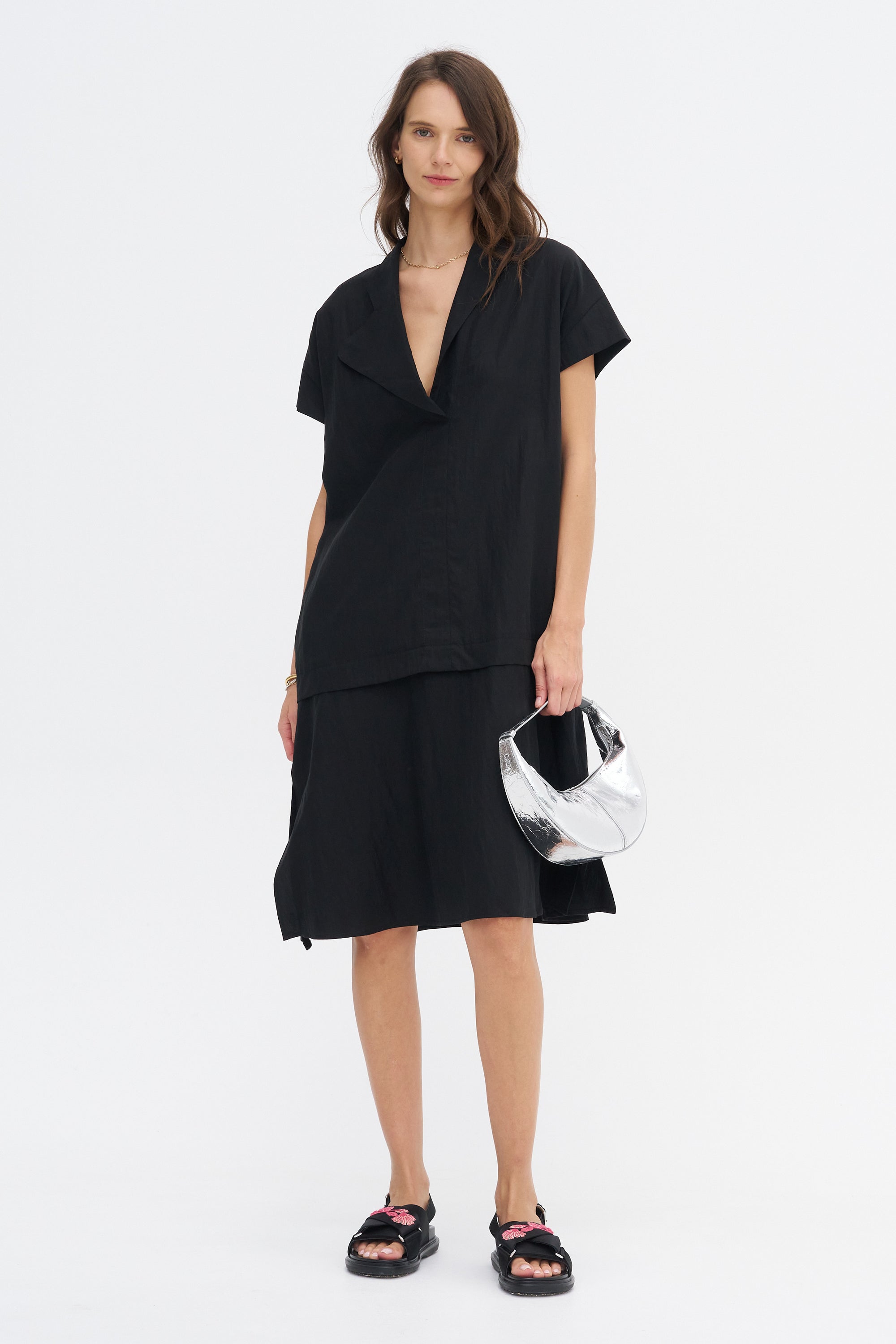 Adi Frill Dress, Black