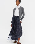 Long Sleeve Cardigan, Blue Grey