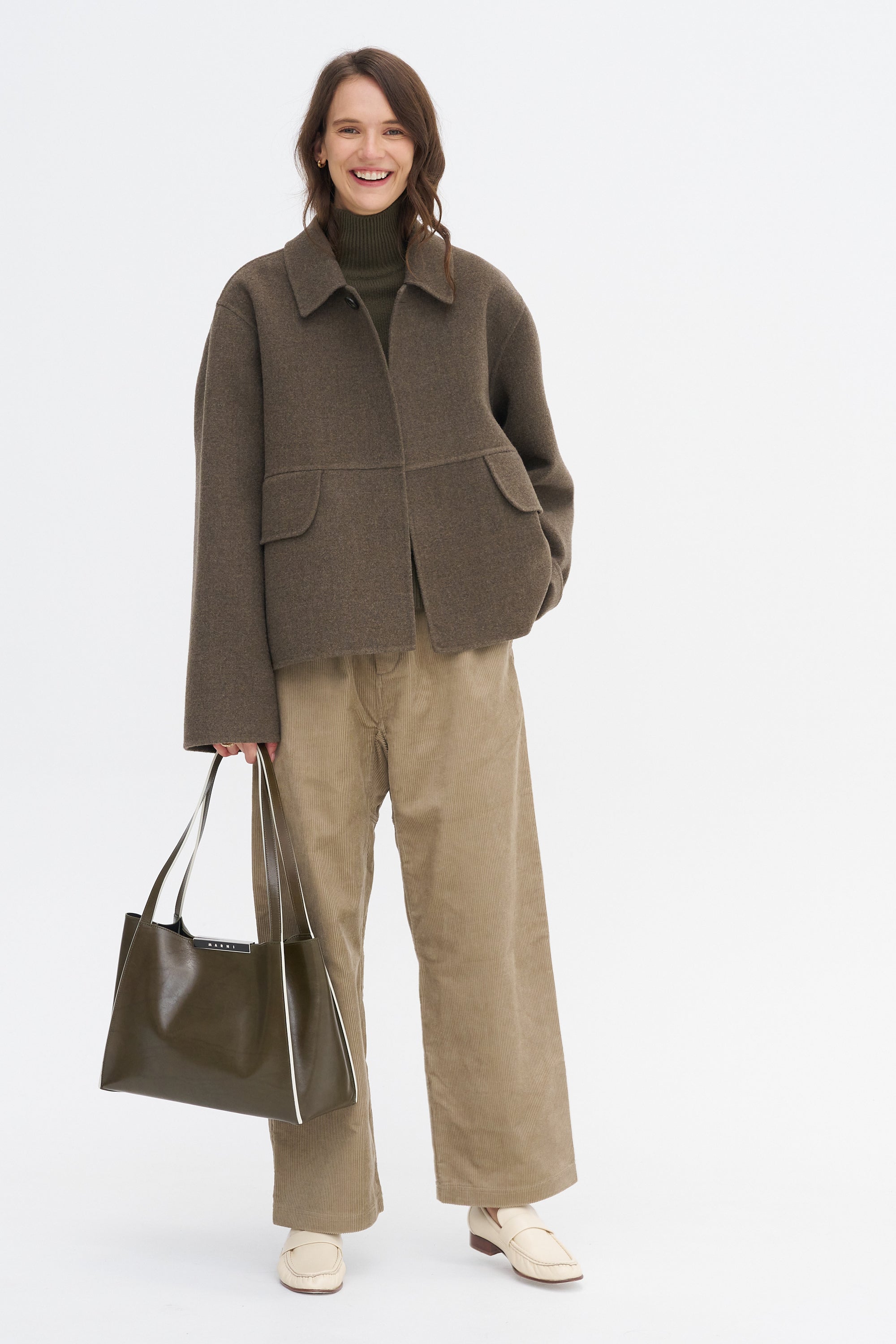 Maddox Ycash - Turtleneck 3 Ply Cashmere, Khaki