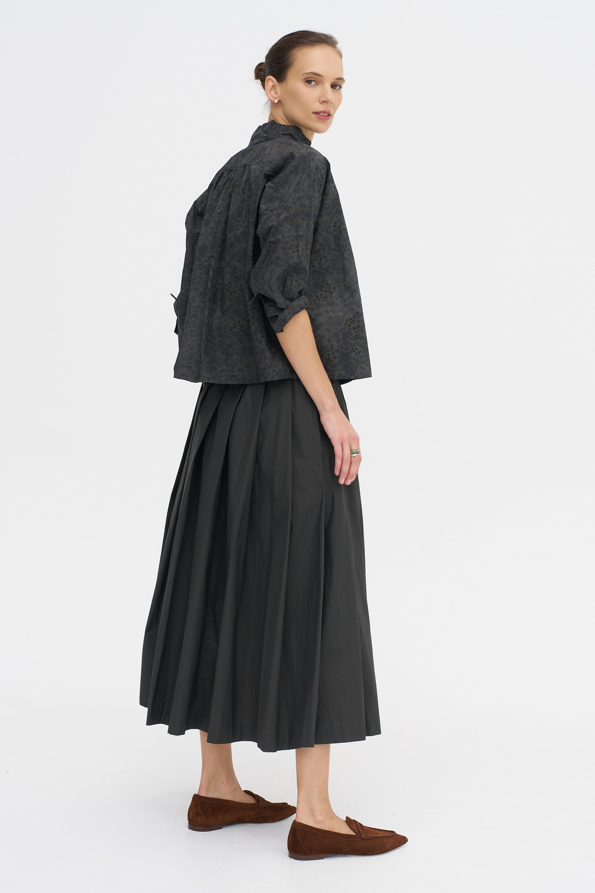 Claudia Shirt, Dark Flower