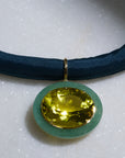 Yvonne Frames Necklace, Green