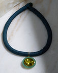 Yvonne Frames Necklace, Green