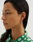 Mini Star Hoops, Yellow Gold