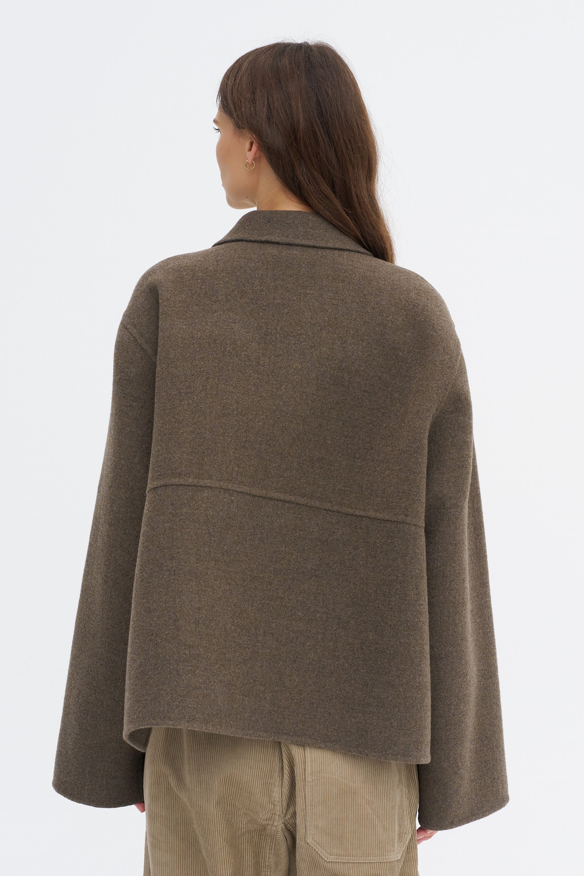 Cox Wolk - Double Faced Boiled Wool Jacket, Mink