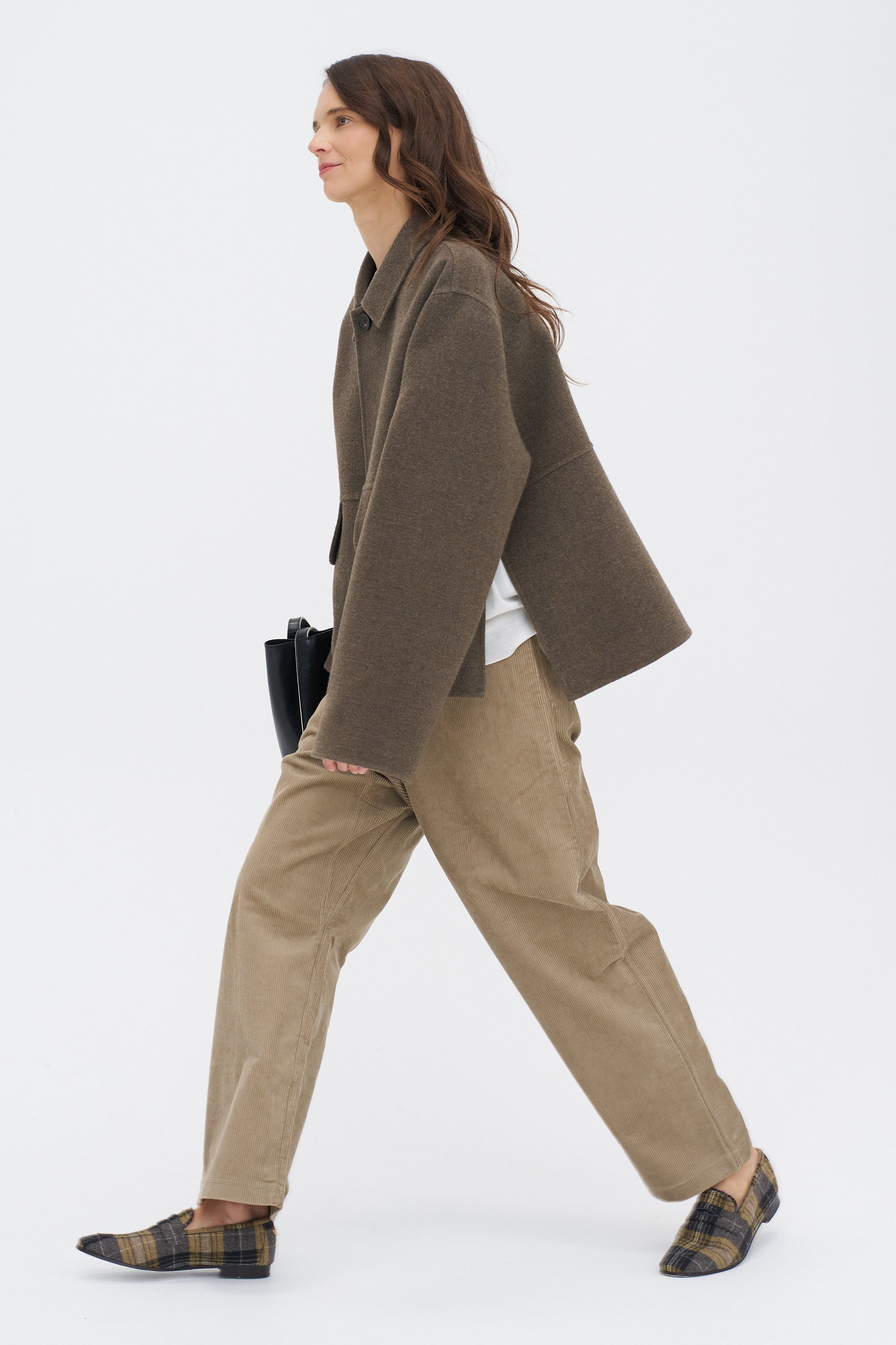 Cox Wolk - Double Faced Boiled Wool Jacket, Mink