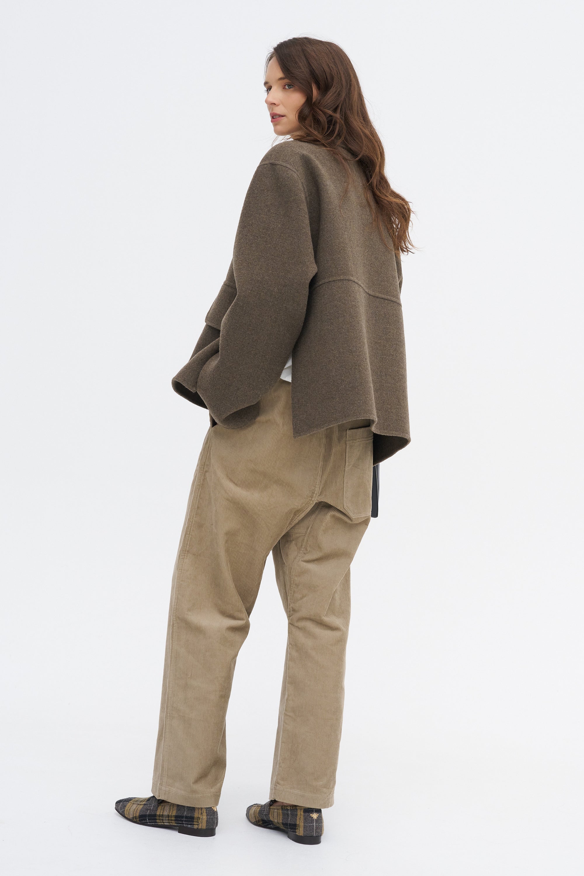 Cox Wolk - Double Faced Boiled Wool Jacket, Mink
