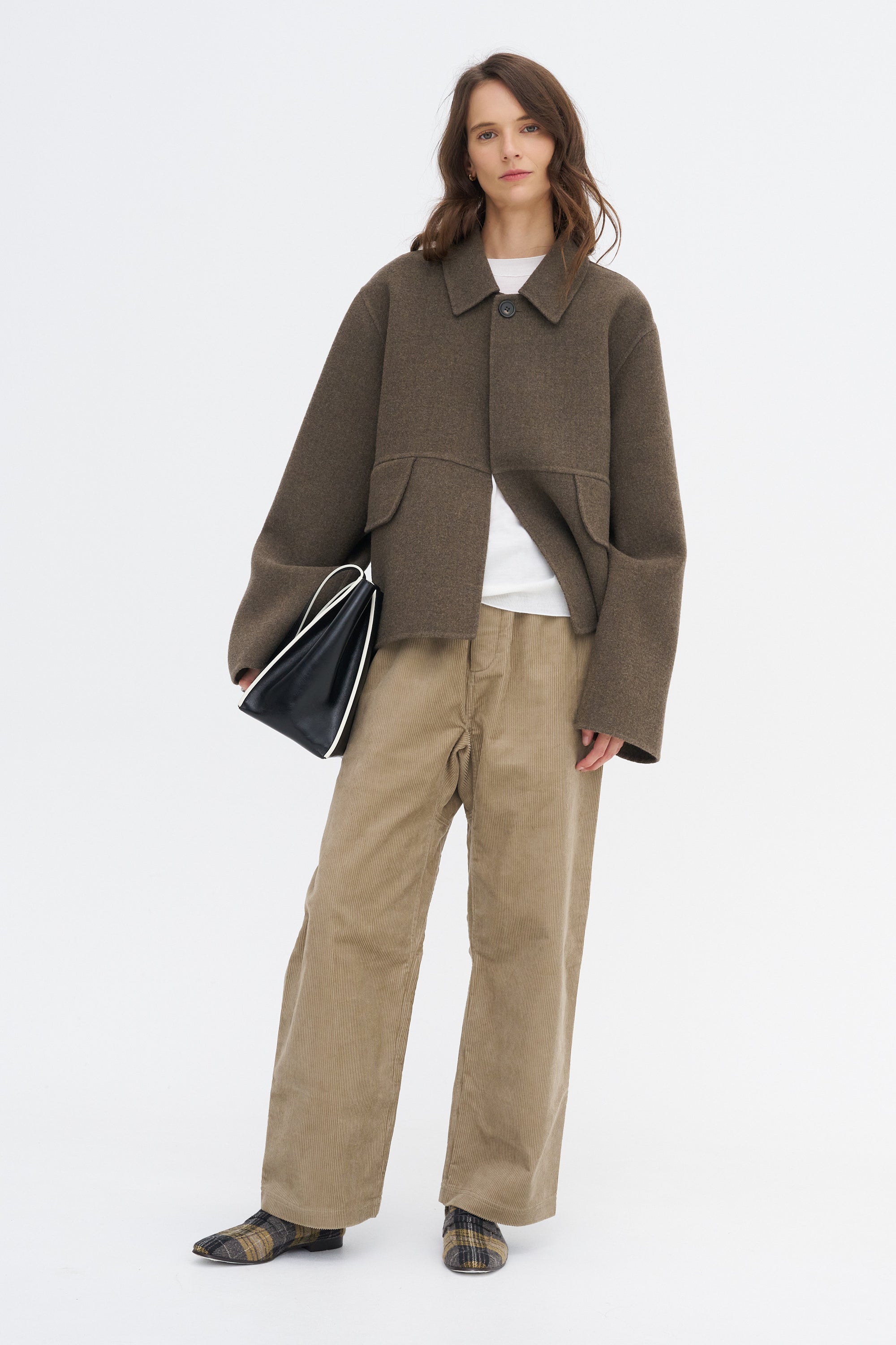 Cox Wolk - Double Faced Boiled Wool Jacket, Mink