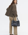 Cresta E/W Small Tote Bag, Black