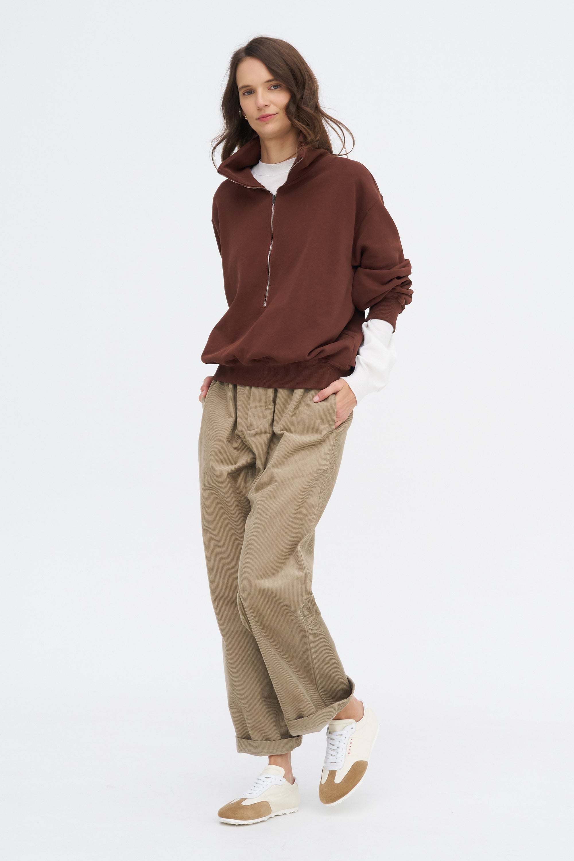 Tintoretto Jfle - Cotton Fleece Zip Sweatshirt