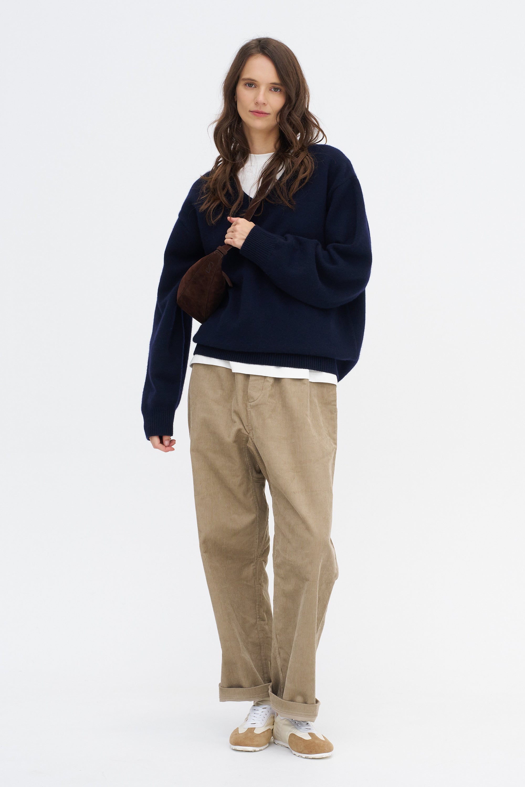 Pinot Cody - Cotton Corduroy Trousers, Cashew