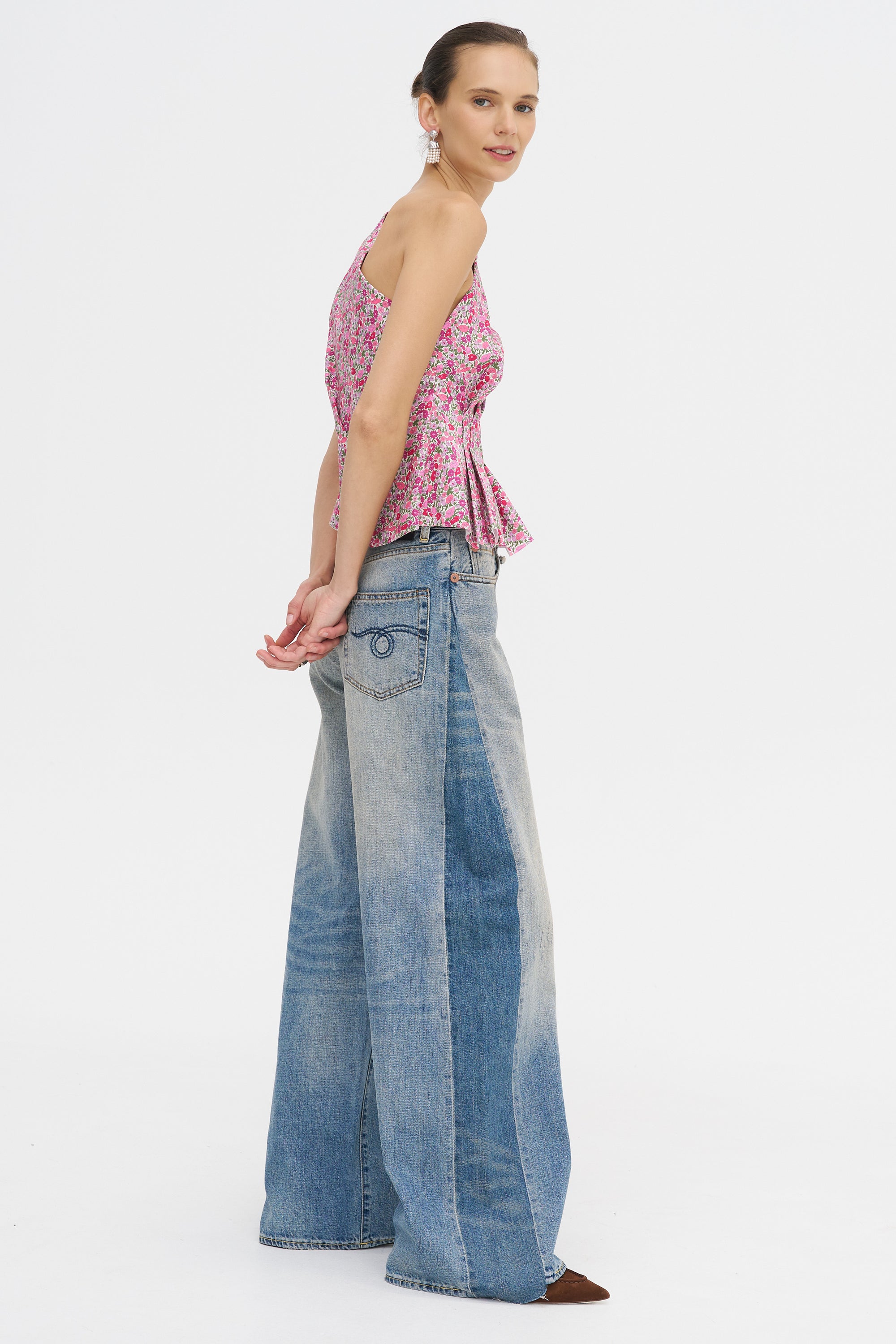 Athina Top, Pink Flower Explosion