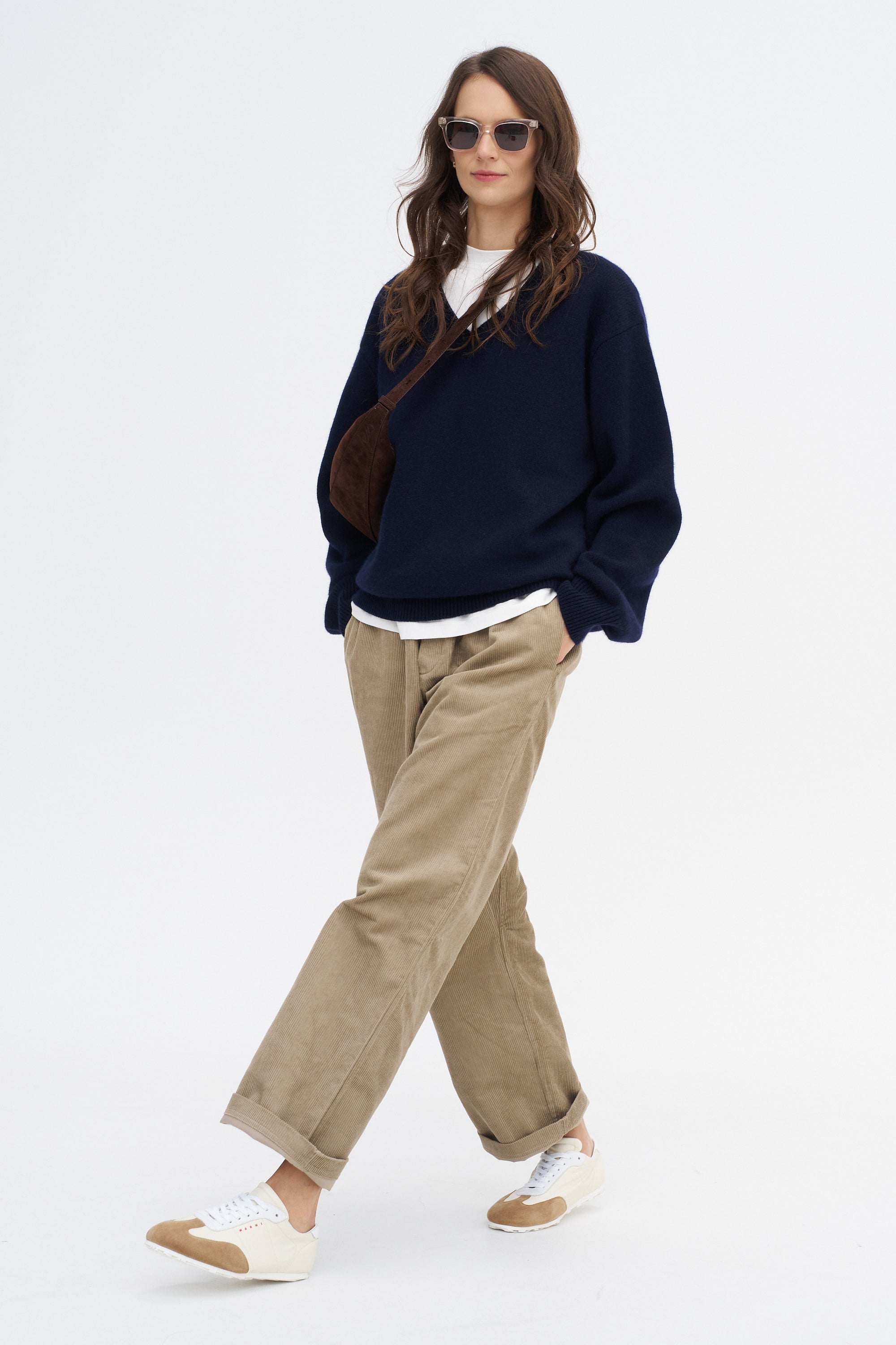 Pinot Cody - Cotton Corduroy Trousers, Cashew