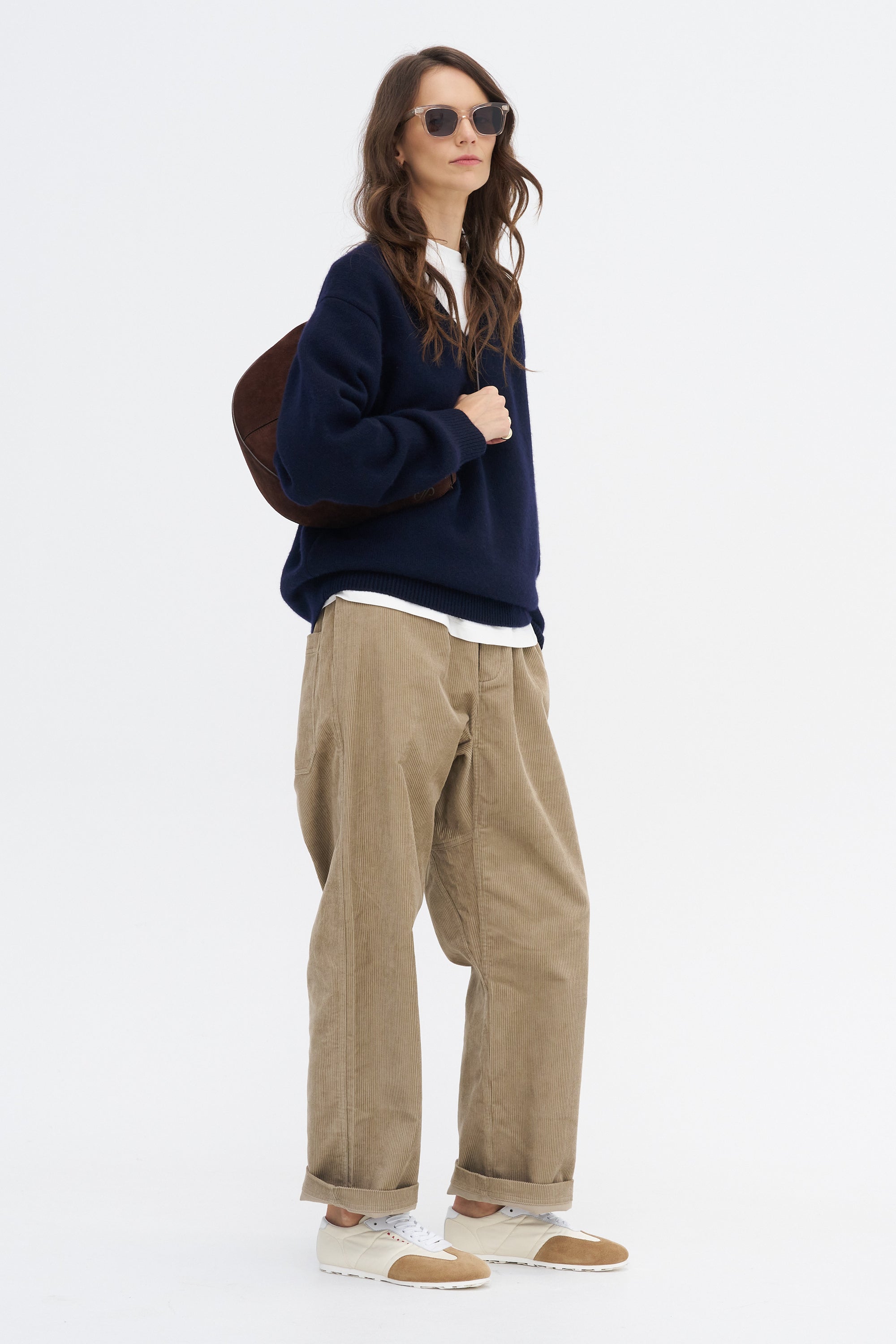 Pinot Cody - Cotton Corduroy Trousers, Cashew