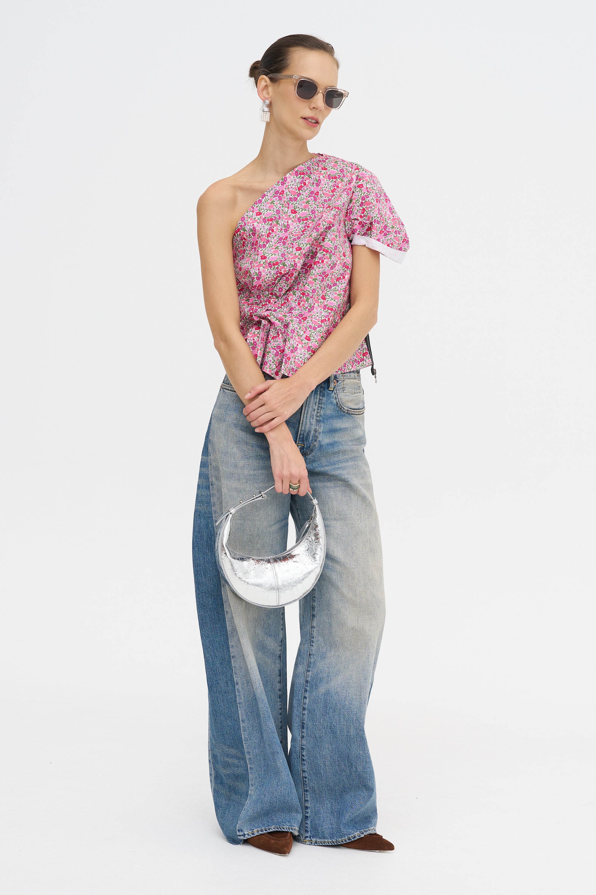 Athina Top, Pink Flower Explosion
