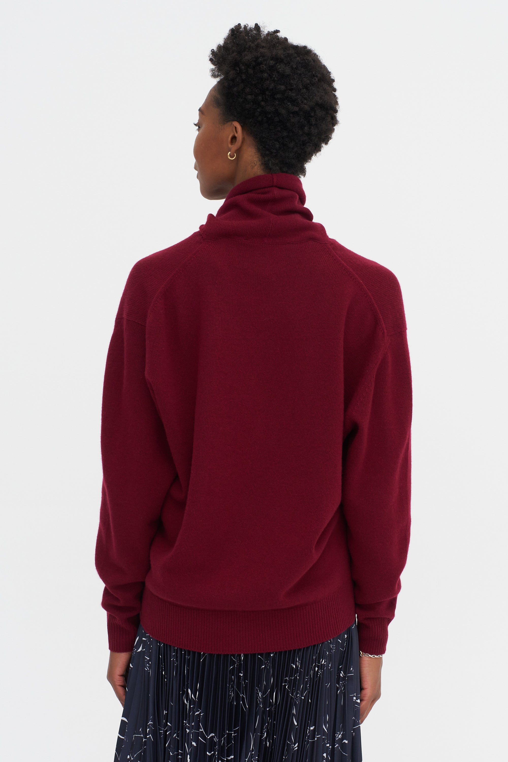 Shawl Sweater, Burgundy