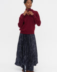 Shawl Sweater, Burgundy