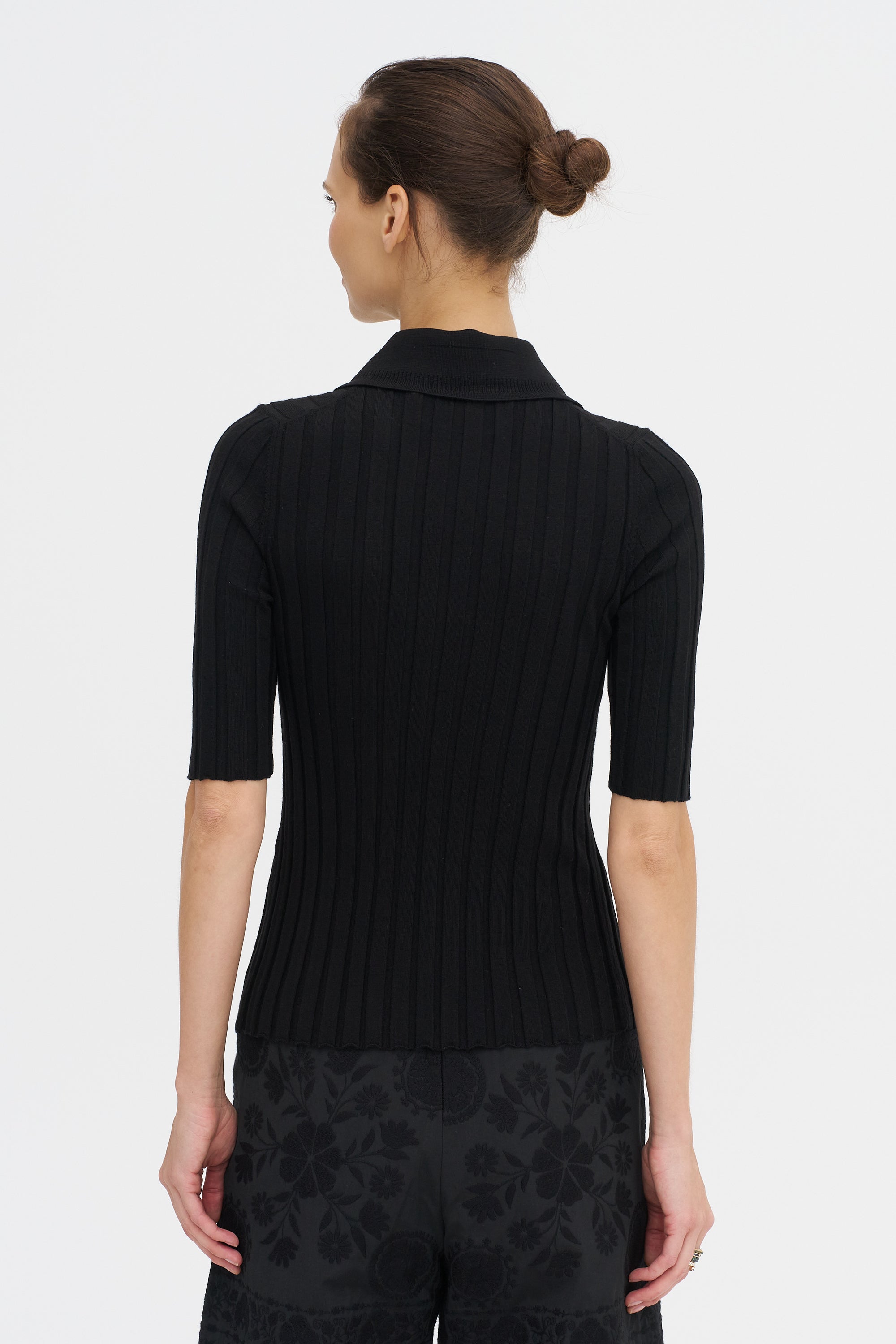 Sugarman Knit Polo, Noir