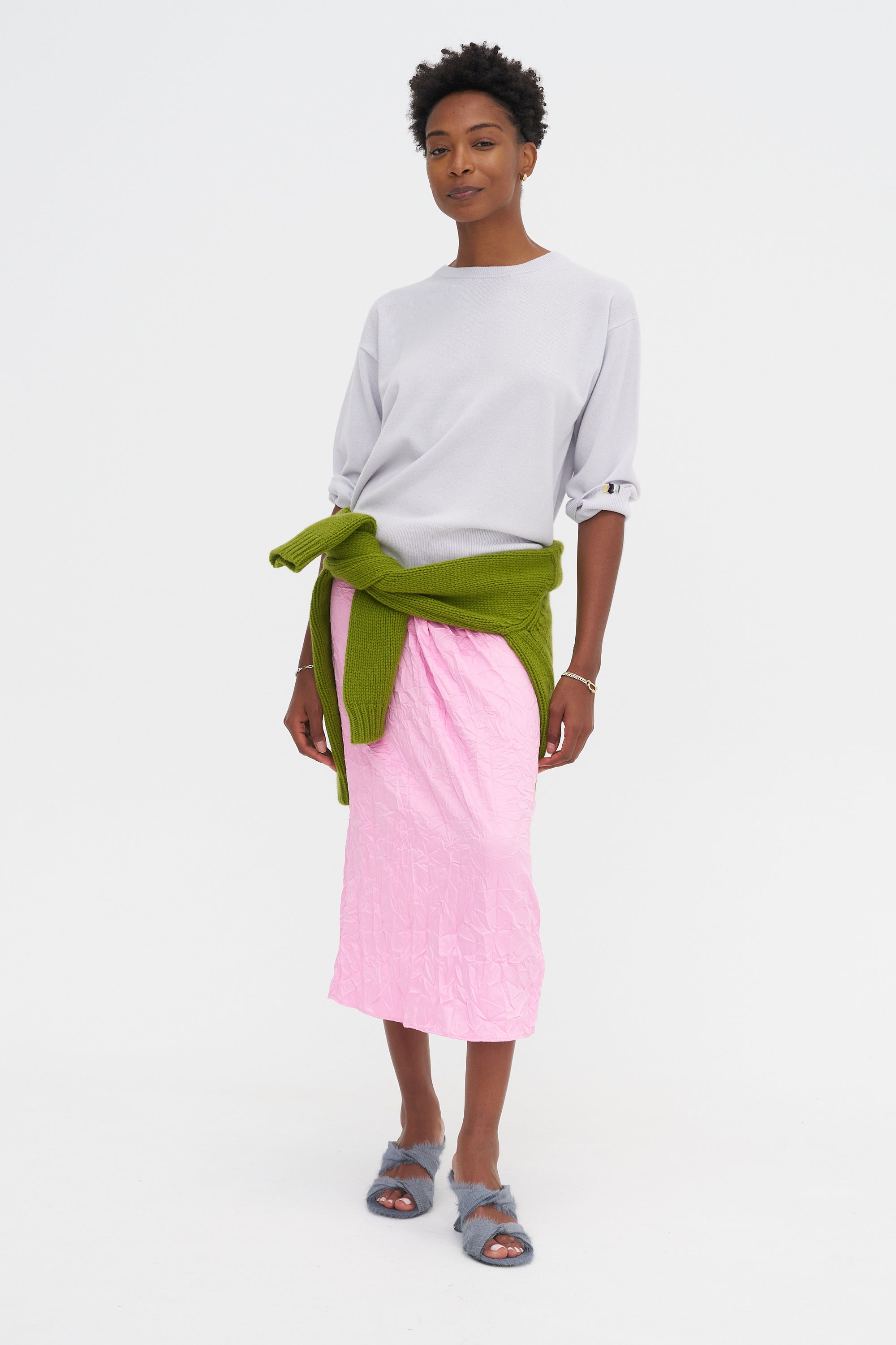 Tech Crush Slip Skirt, Pink