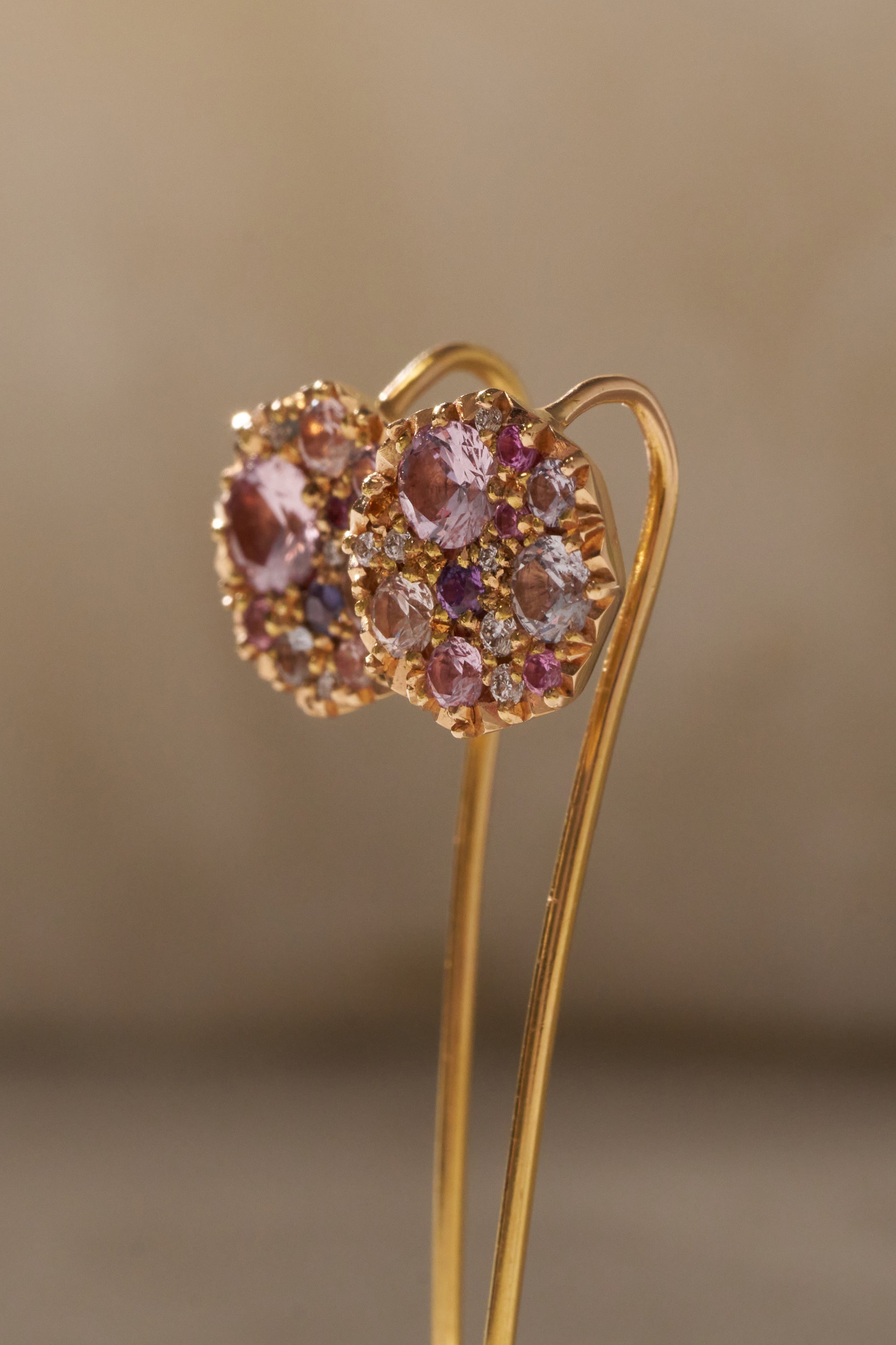 Iris Earring, Sapphires