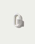 Knurled Chubby Medium Lock, Silver