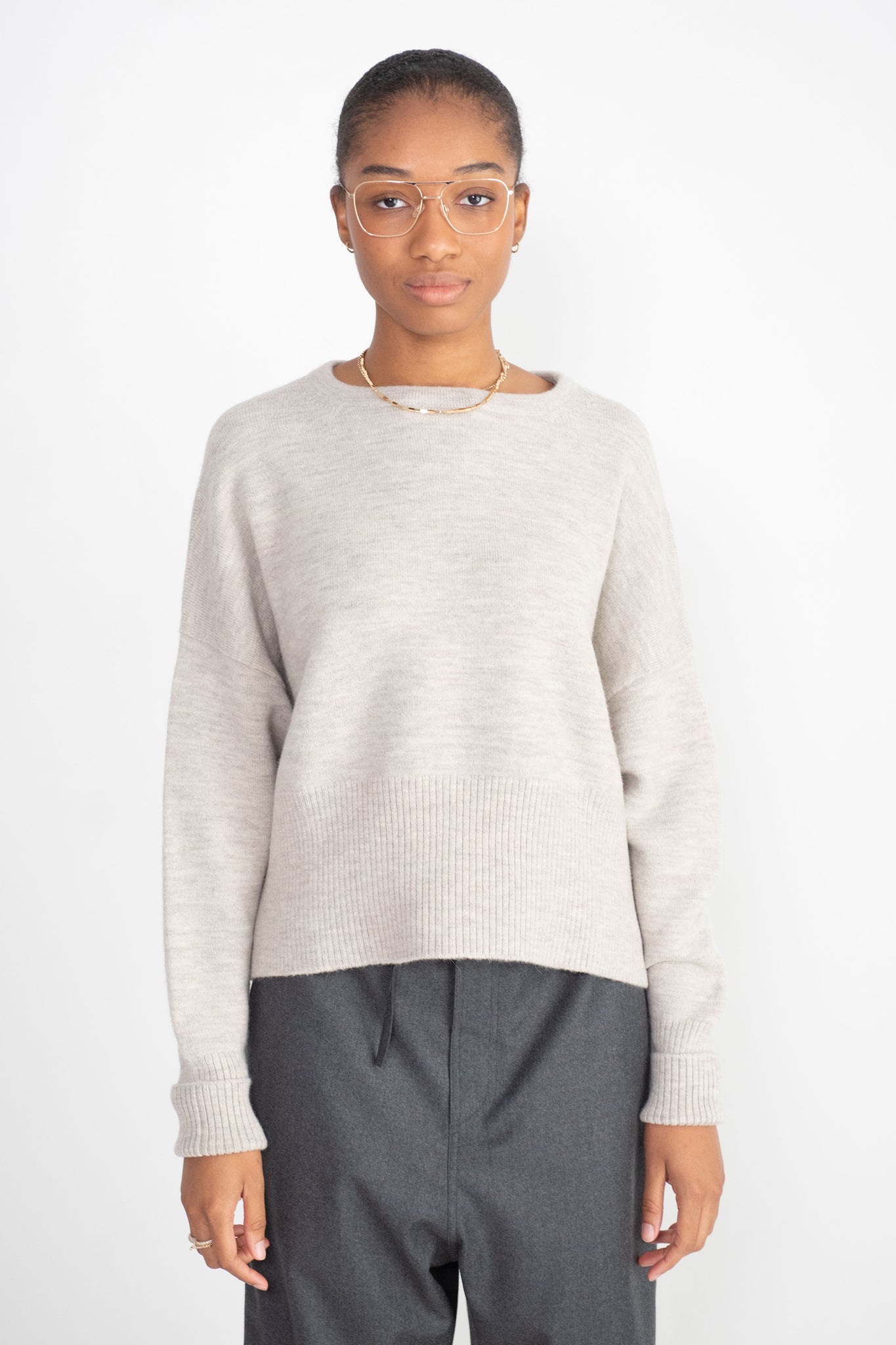 Lauren Manoogian - High Waist Crewneck, Carrara