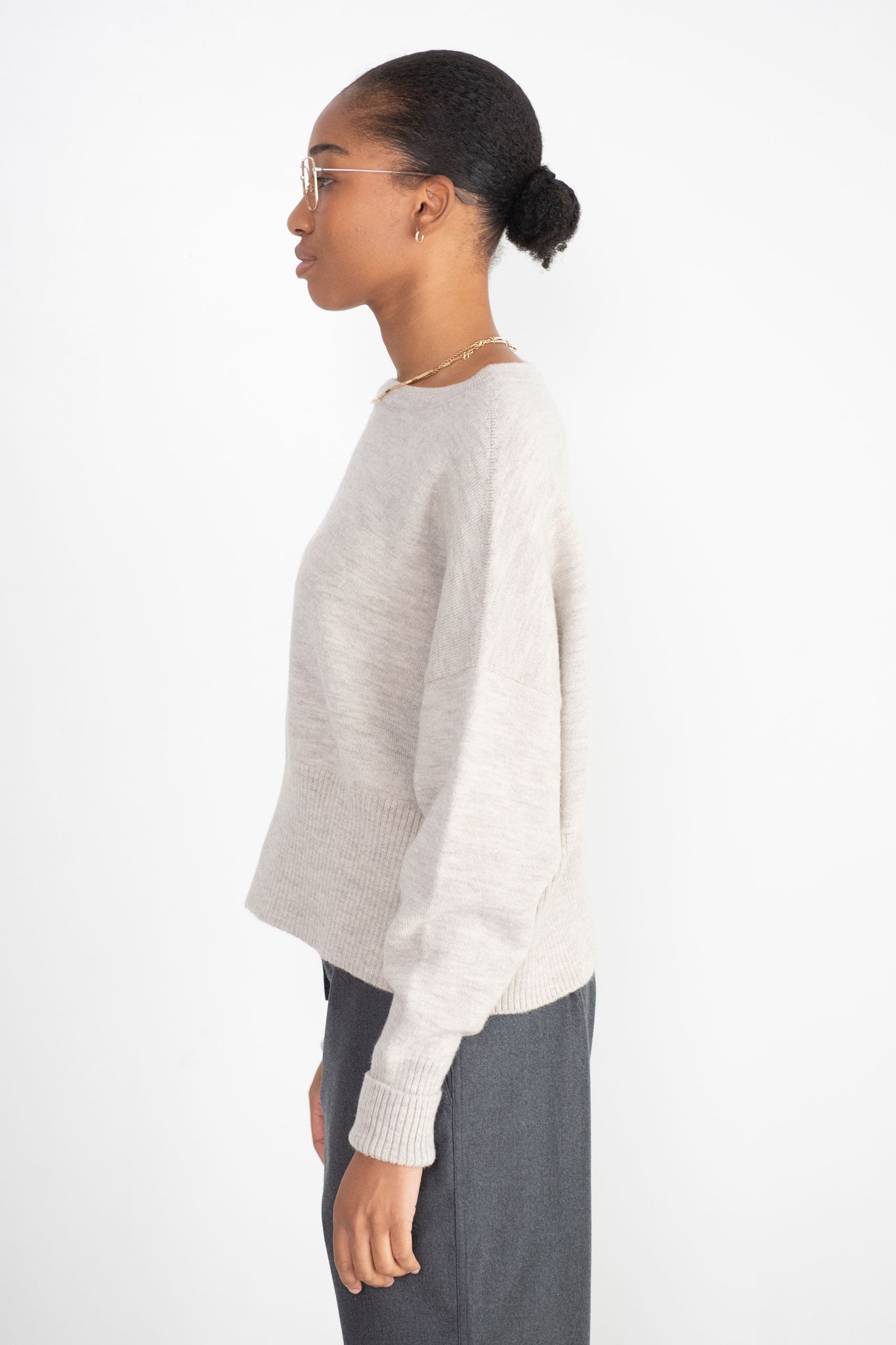 Lauren Manoogian - High Waist Crewneck, Carrara