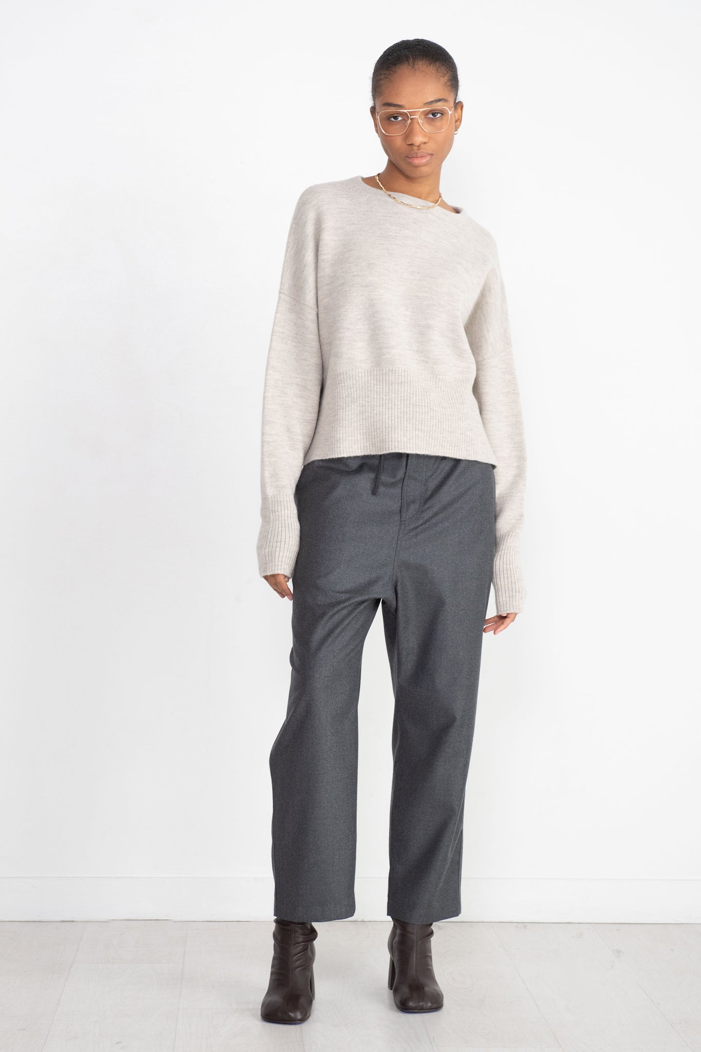 Lauren Manoogian - High Waist Crewneck, Carrara