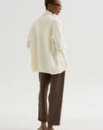 Cardigan Scialle - Knitwear, White