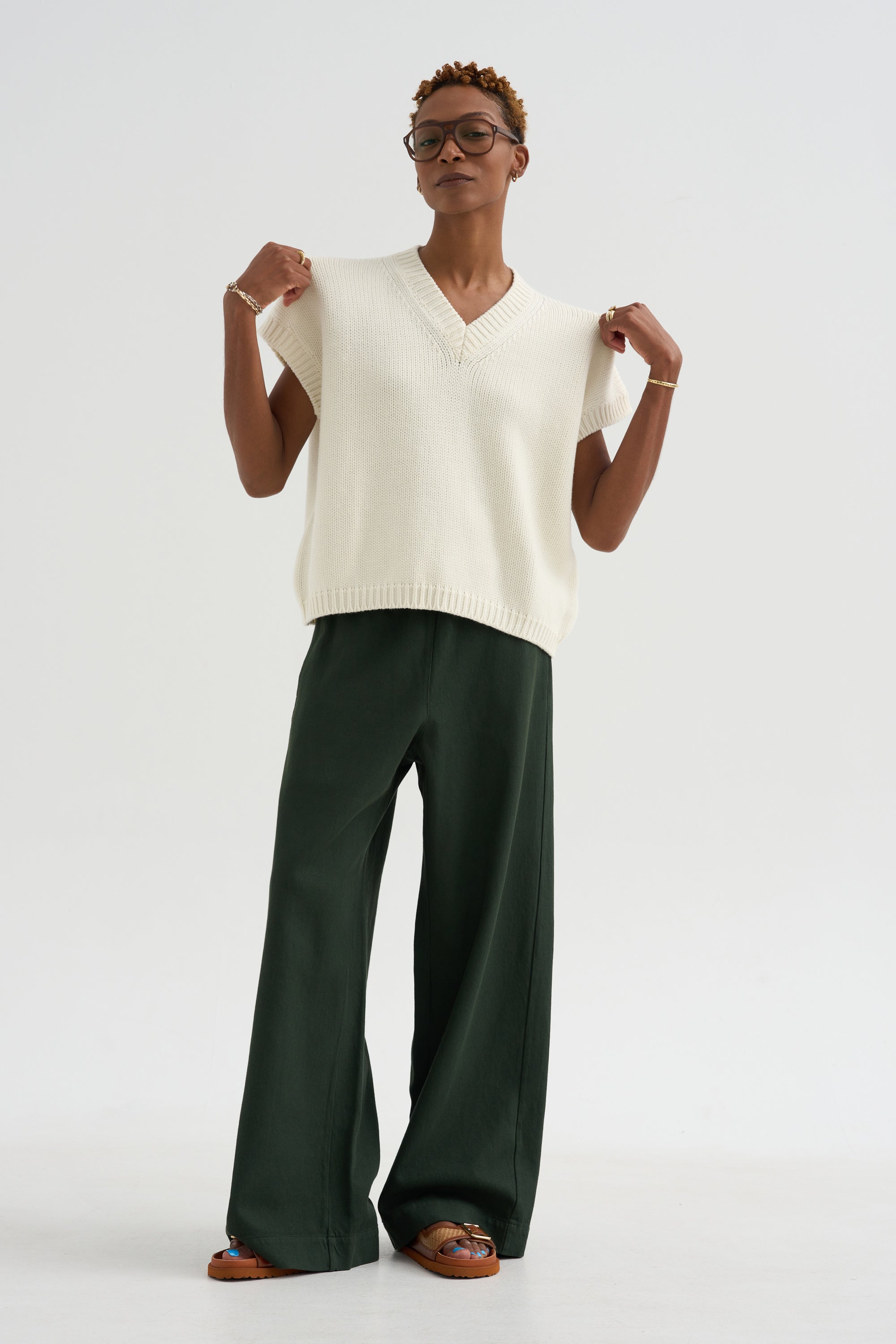 Gilet Finferlo - Knitwear, White