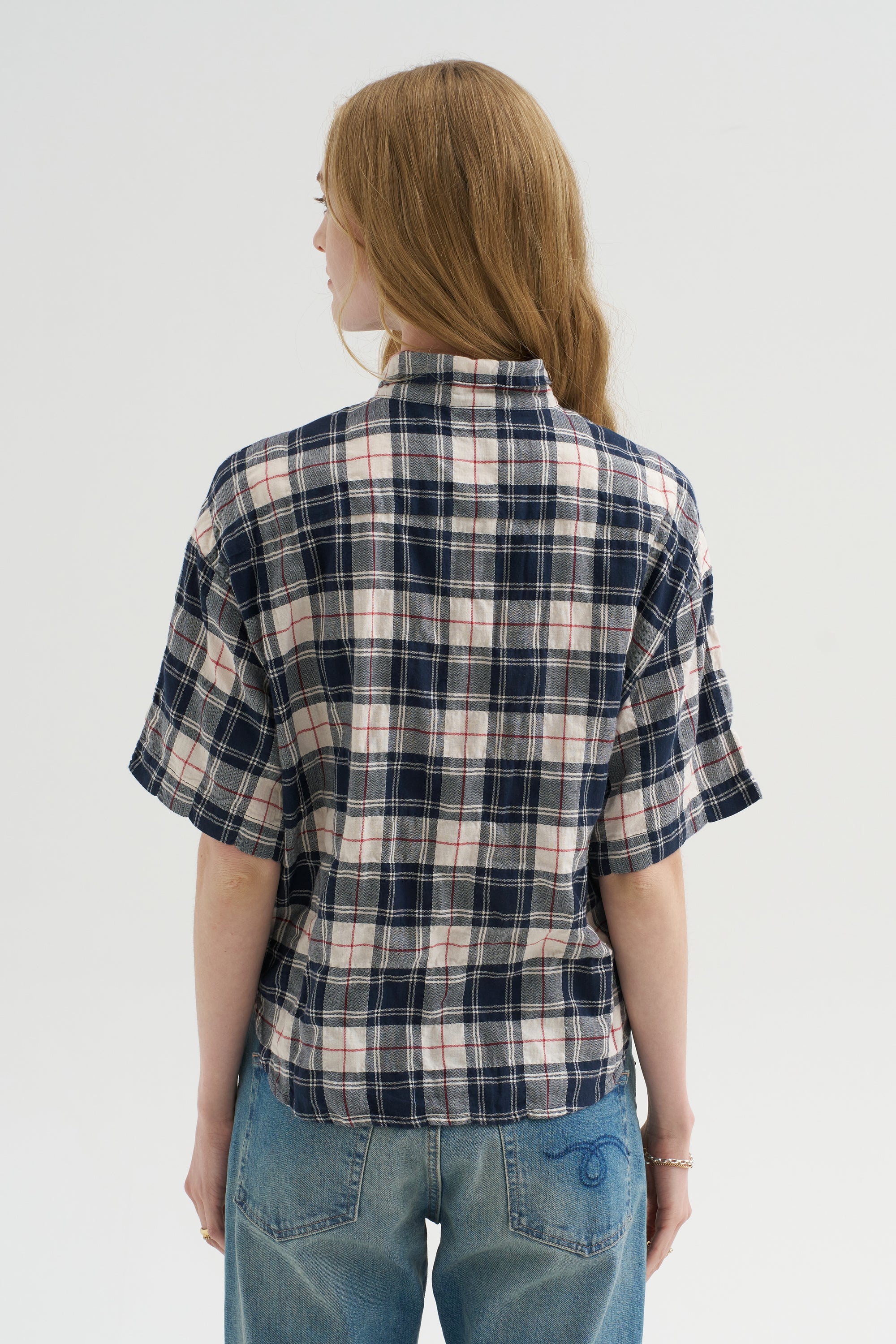 Camicia Ibiza - Checks, Panna
