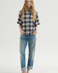 Camicia Ibiza - Checks, Panna