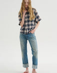 Camicia Ibiza - Checks, Panna