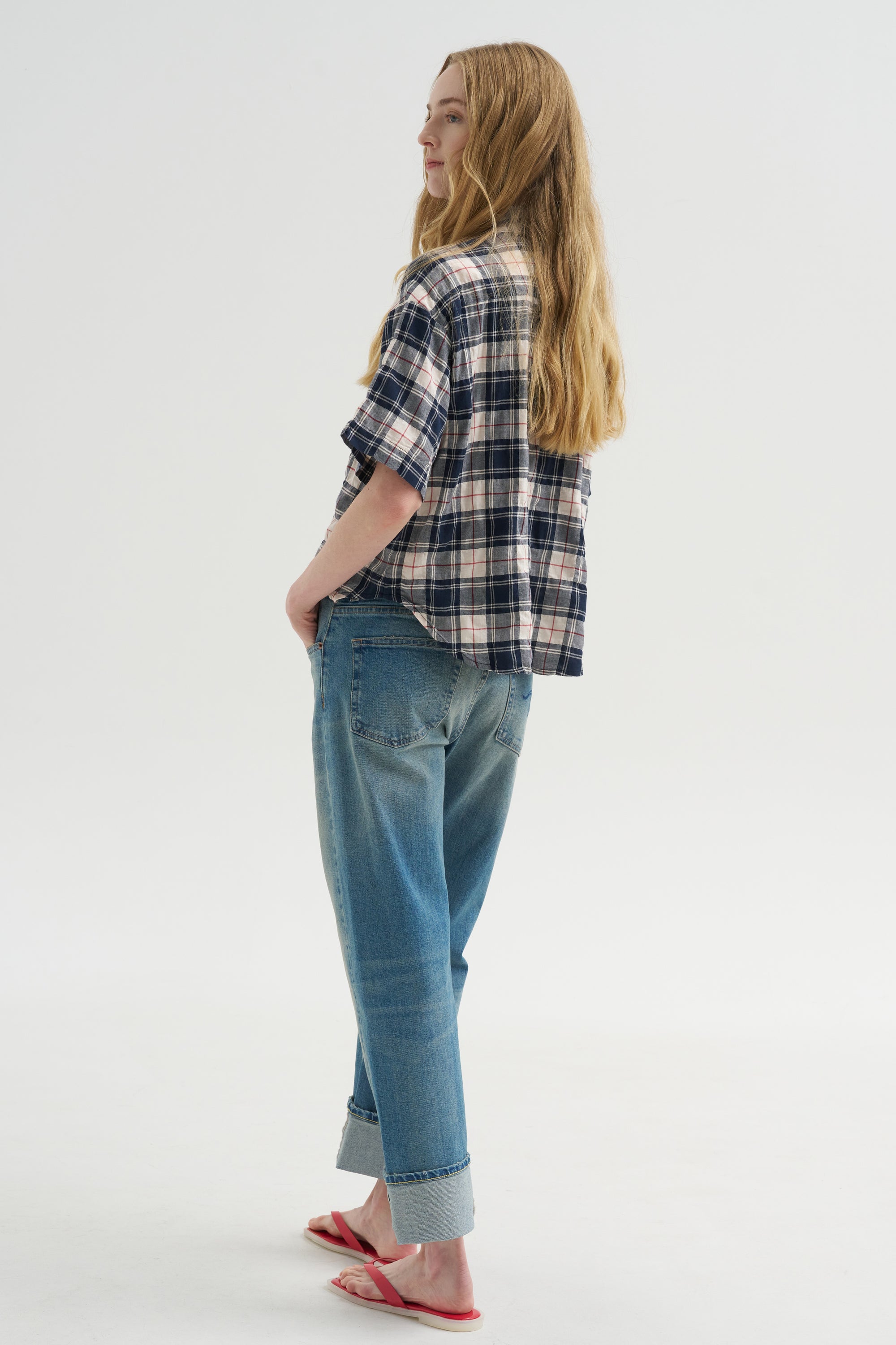 Camicia Ibiza - Checks, Panna