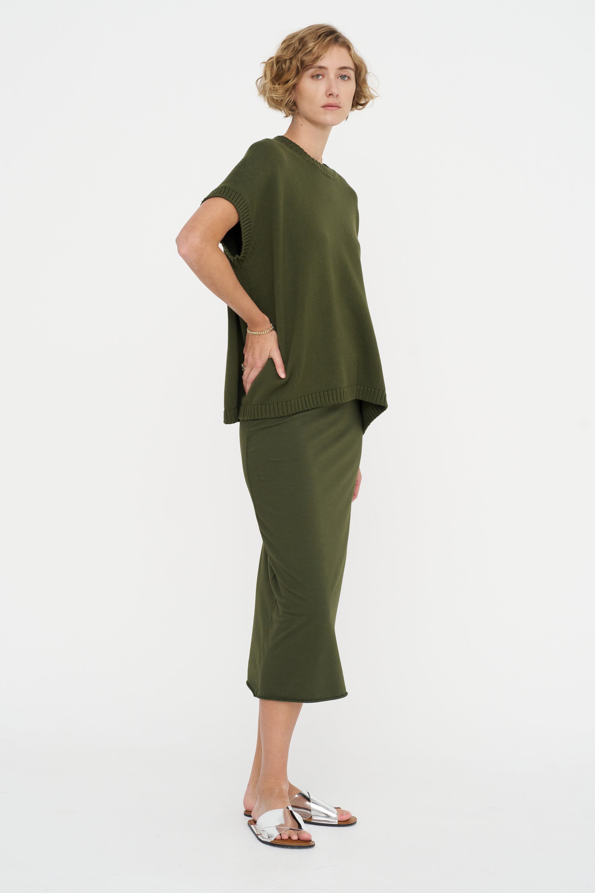 Gilet Polipo - Knitwear, Olive