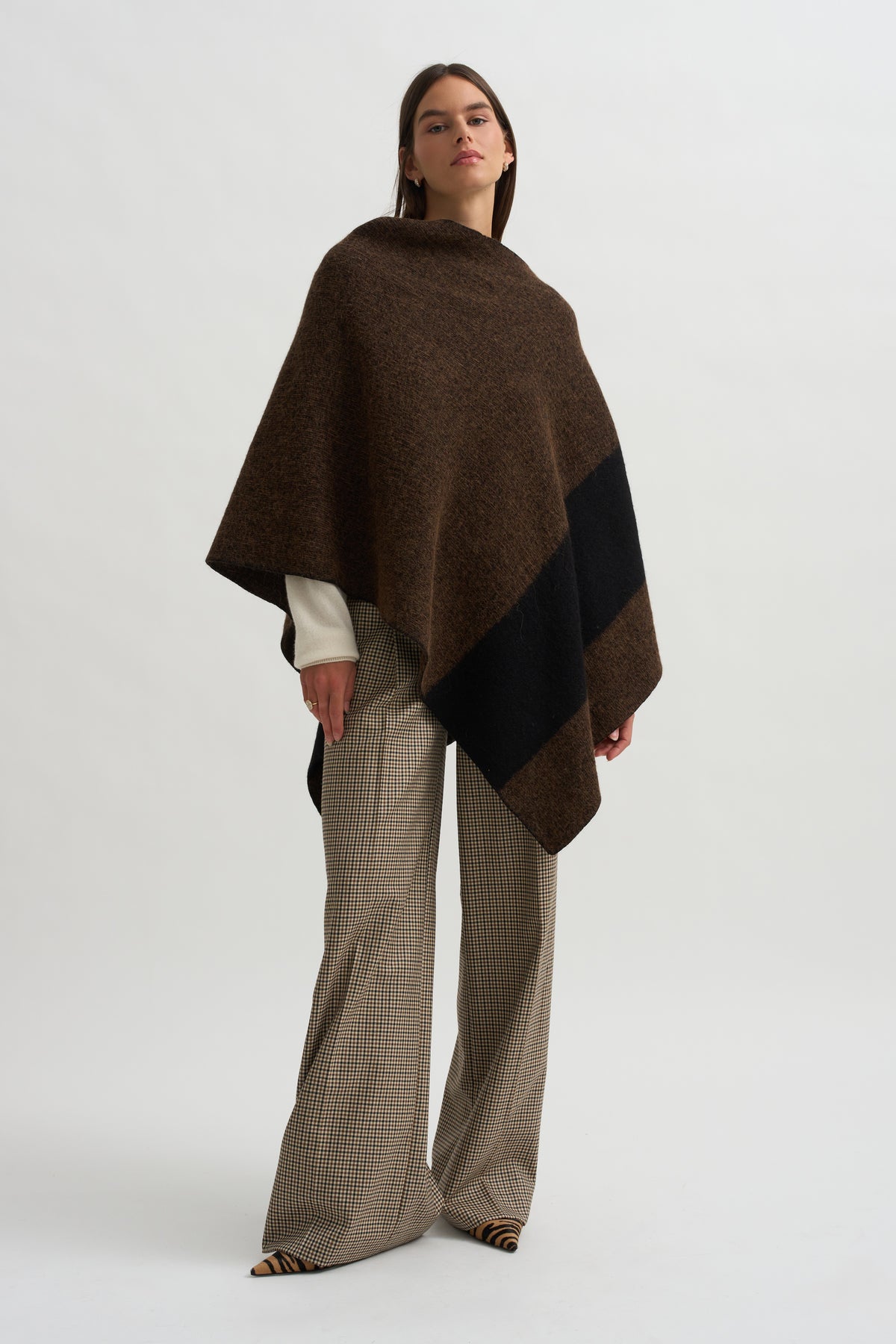 Block Poncho, Rust Marl