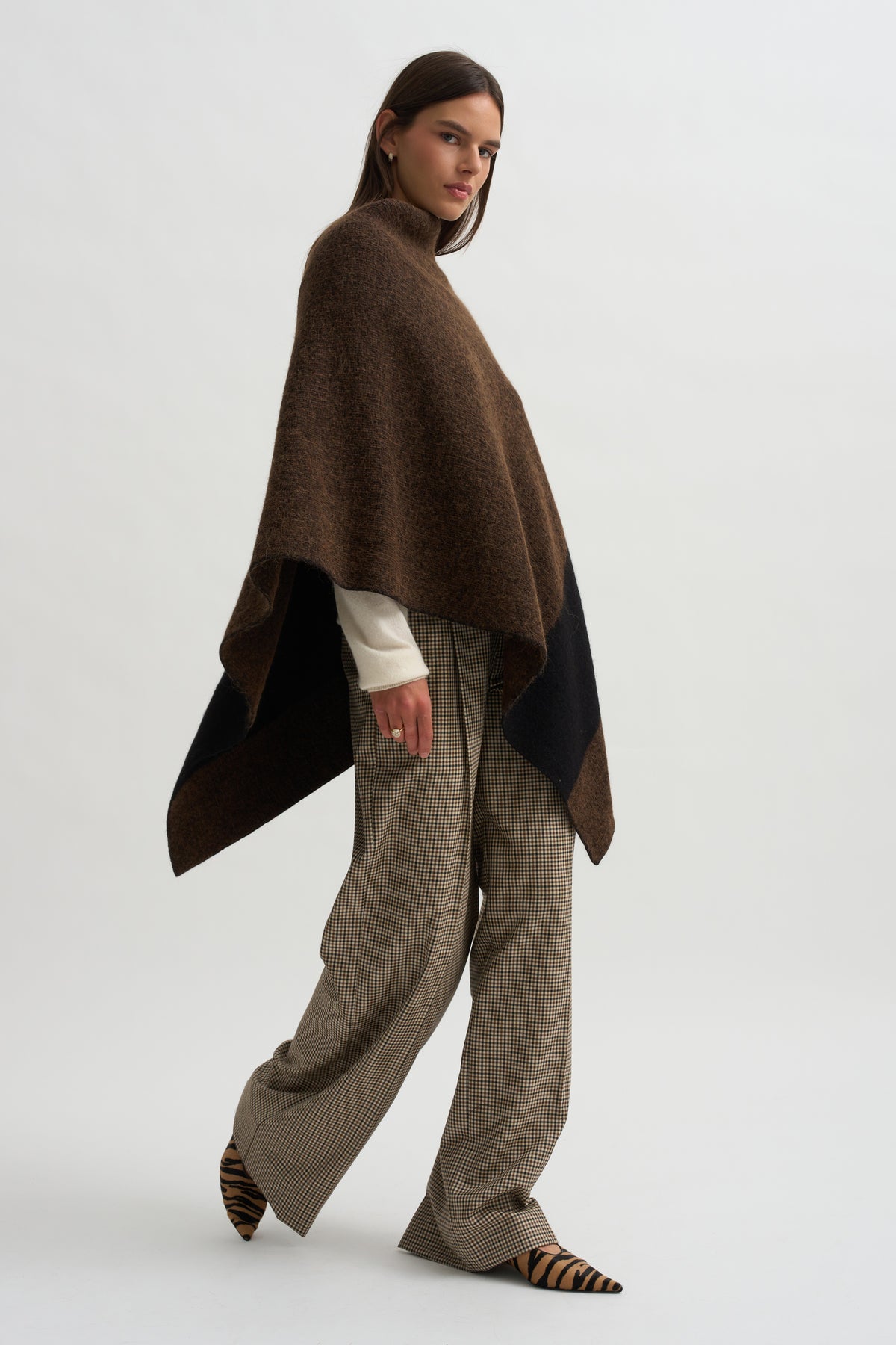 Block Poncho, Rust Marl
