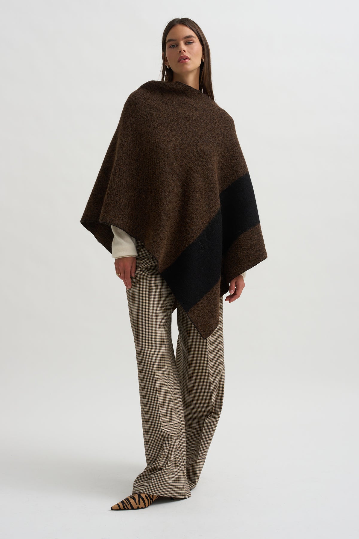 Block Poncho, Rust Marl