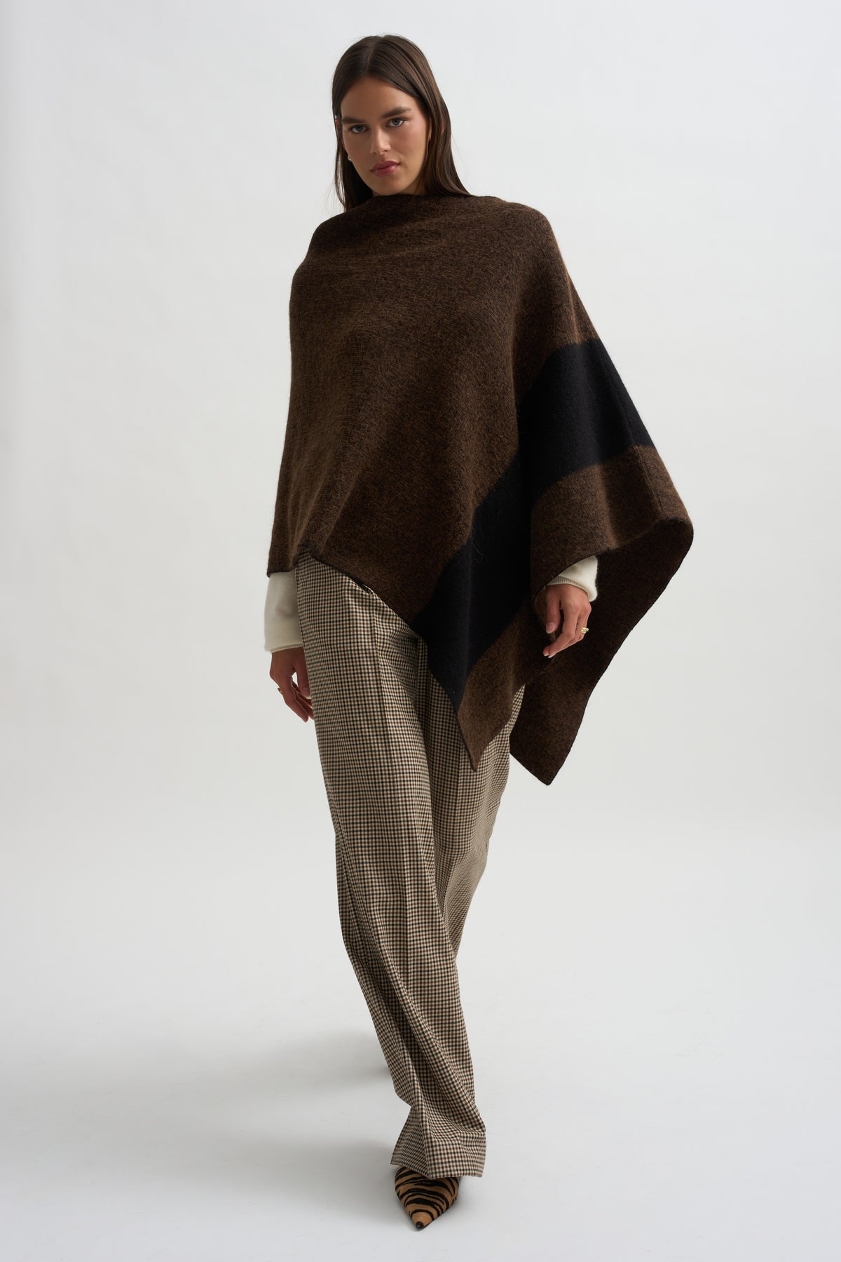 Block Poncho, Rust Marl