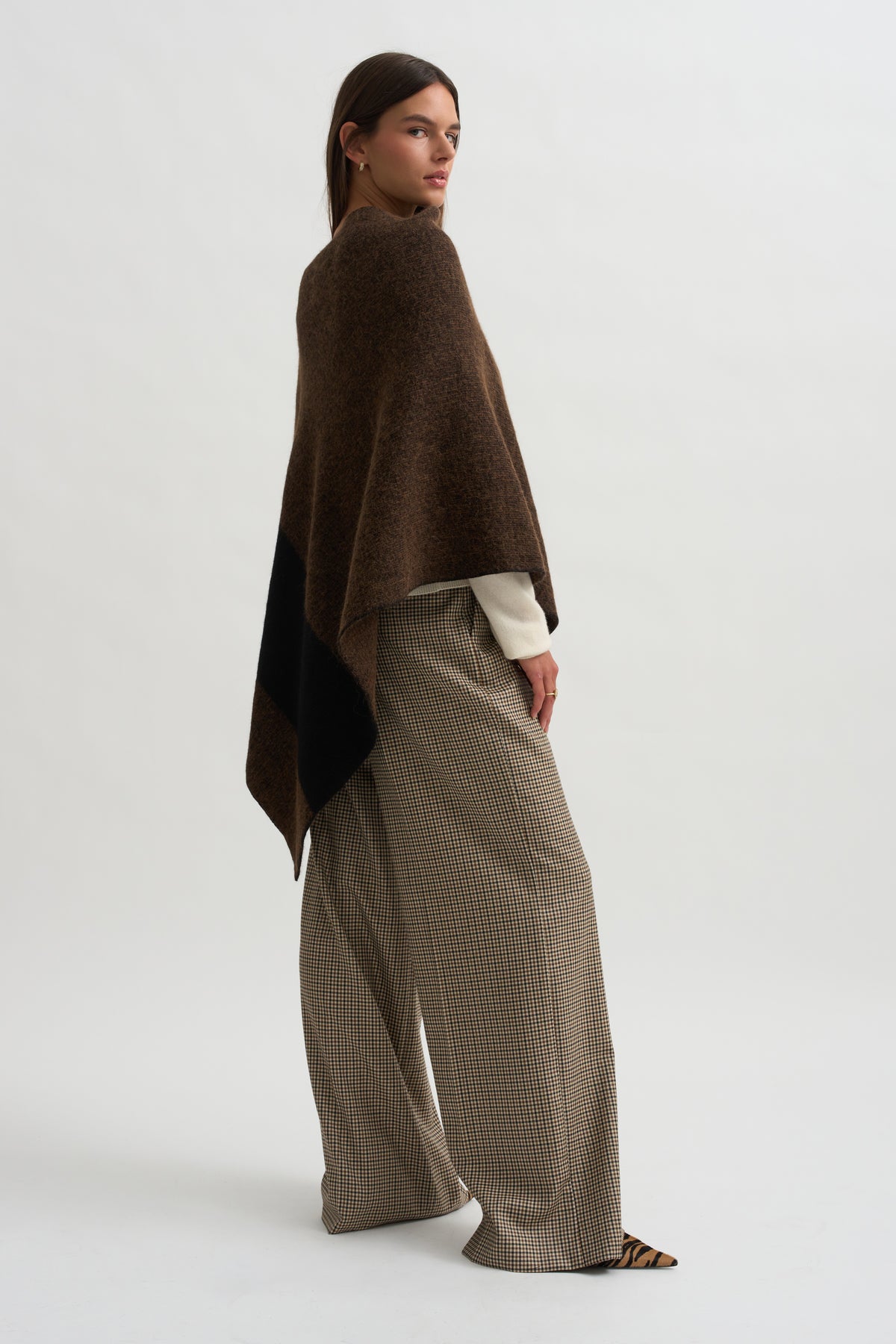 Block Poncho, Rust Marl