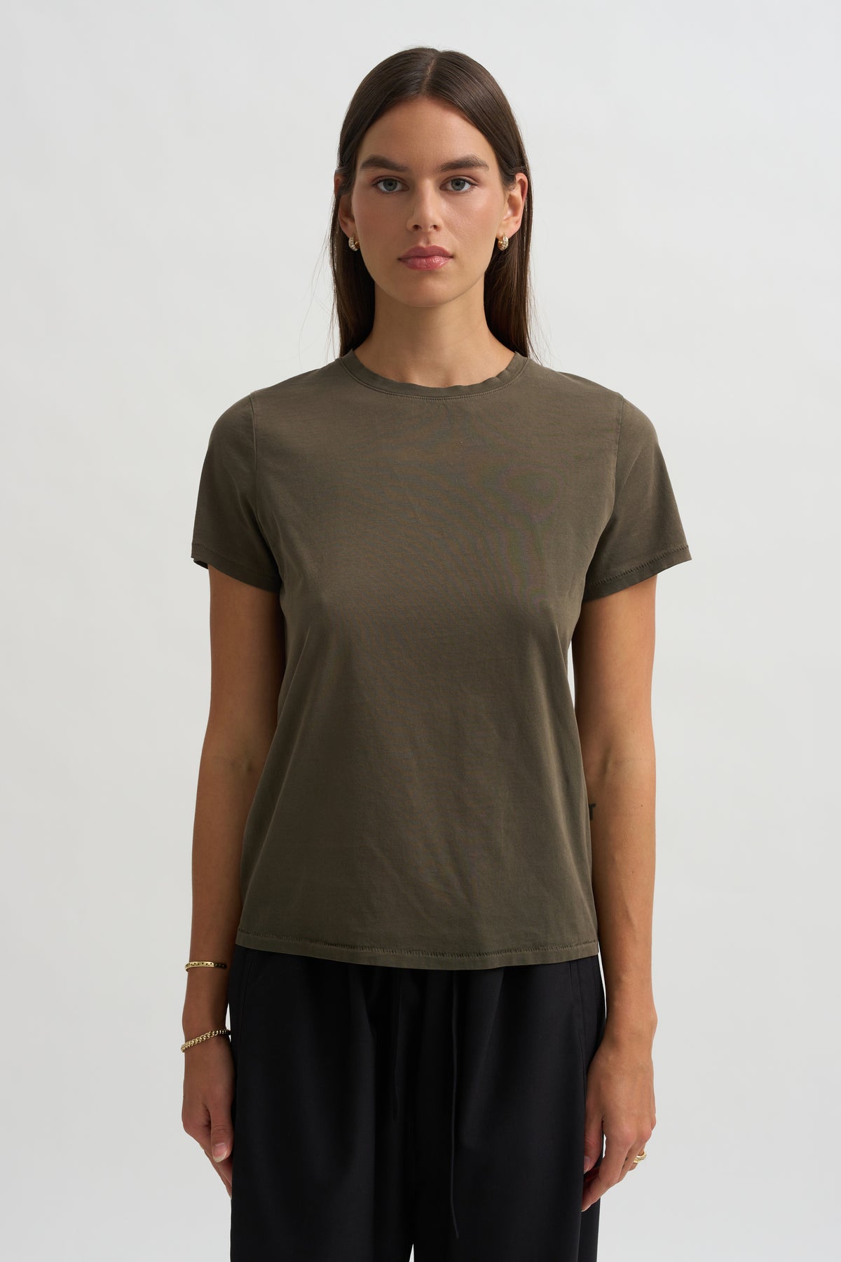 Bias Baby Tee, Sumi Wash