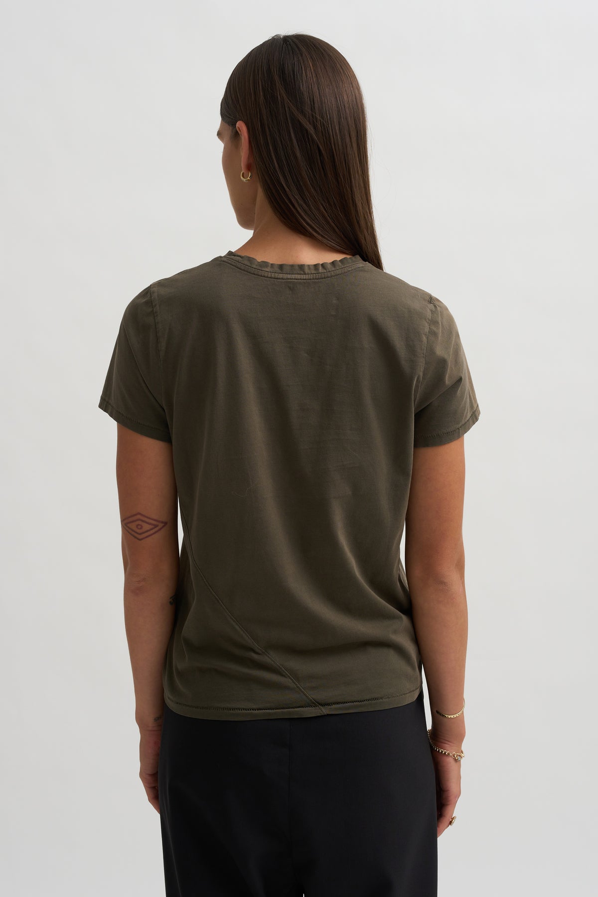 Bias Baby Tee, Sumi Wash