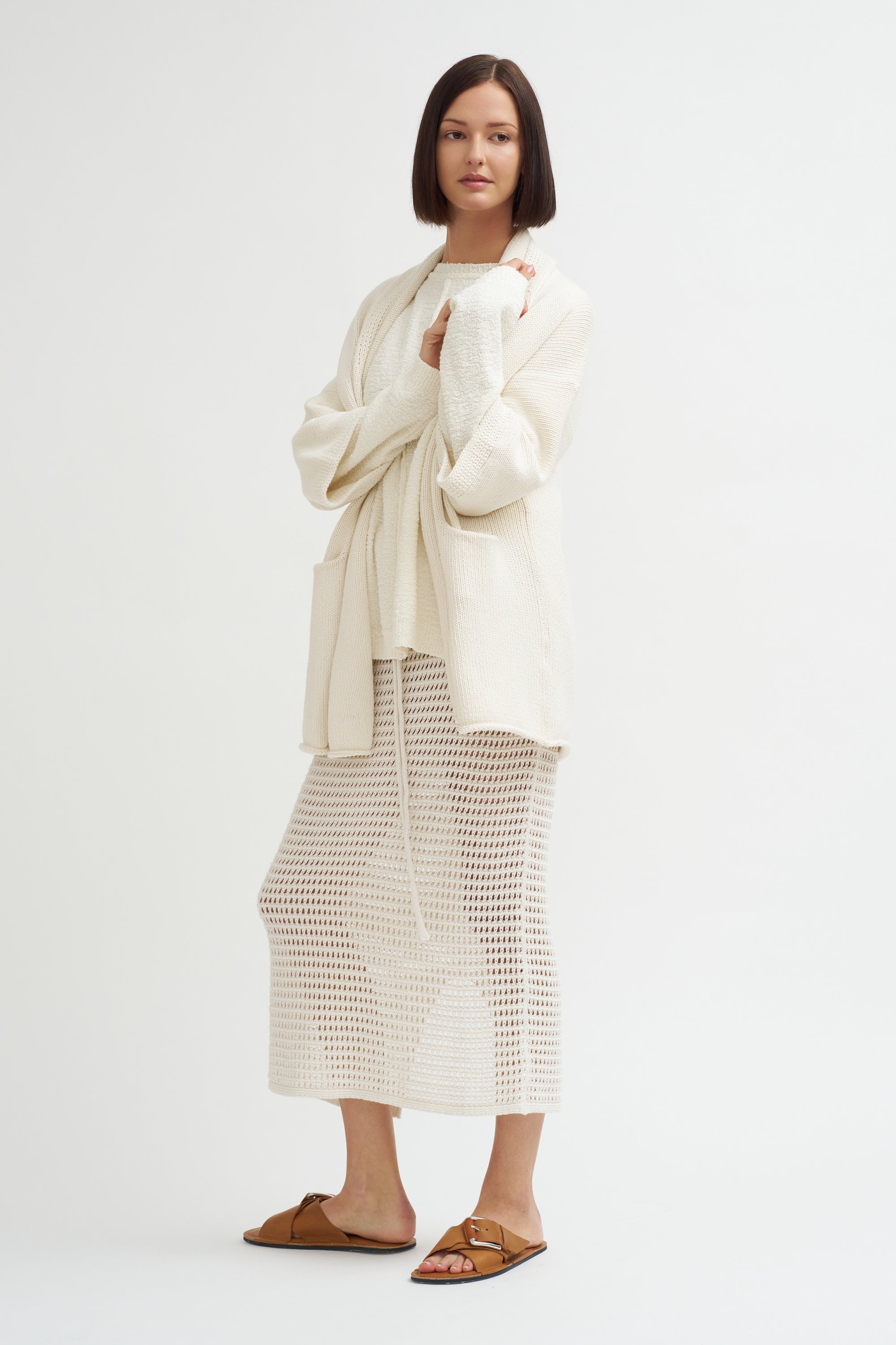 Net Skirt, Bone