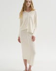 Boucle Skirt, White
