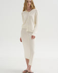 Boucle Skirt, White