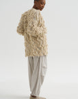Tufted Cardigan, Flax
