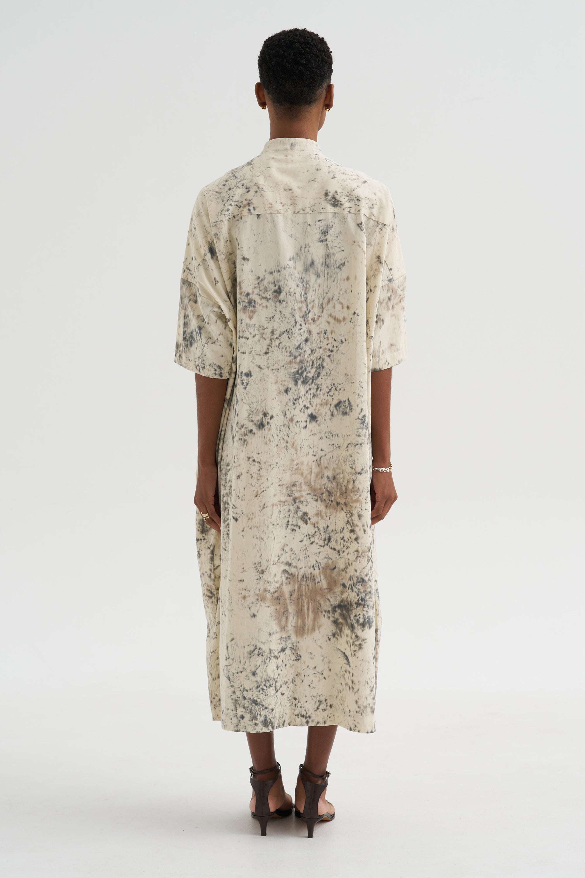 Handpaint Shirt Dress, Natural