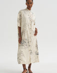 Handpaint Shirt Dress, Natural
